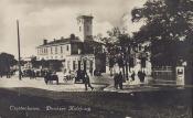Widokówka z 1920r. Dworzec.