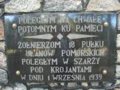 Tablica na pomniku