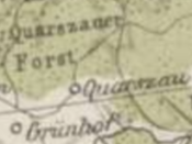 Quarznau na mapie z 1899 (niemiecki zapis polskiej nazwy, zanim została ona zmieniona na Völtzendorf)
