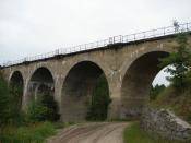 Most kolejowy na rz. Brda