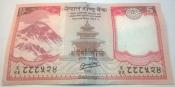 NEPAL RASTRA BANK RUPEES FIVE 2012 A.D.