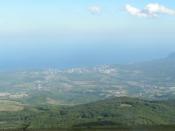 View from Czatyr-Dag towards The Black Sea