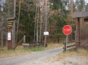 Wjazd na teren rezerwatu