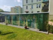 mural przy kulturalnym skwerku