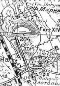Fort XIV Marywil - mapa 1919 rok