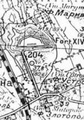 Fort XIV Marywil - mapa 1919 rok