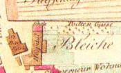 mapa z 1822r. na której widnieje Todtengasse