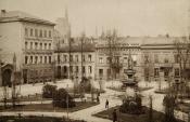 Zdjęcie z 1891 r. przedstawiające plac Wintera (Targ Maślany)