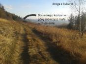 Droga ze schroniska przed szlabanem w prawo