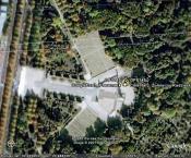 Obraz z satelity  cmentarza