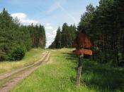 dojazd do granicy i znak drogowy :) 