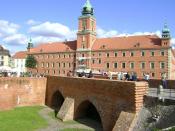 Most Gotycki w tle Zamek Królewski