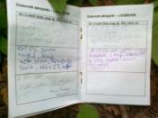 Logbook z ostatnimi wpisami :)