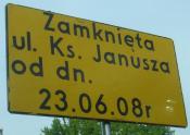 Przejazdu brak