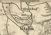 Grünhof na mapie z 1893