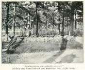 Mogiła zbiorowa żołnierzy zmarłych po ataku gazowym w 1915 (fot R.S.Liddell)