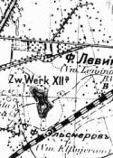 Fort Lewinów - mapa 1919 rok