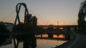 Most o zachodzie słońca :)