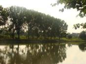 Odra widoczna z promenady nadodrzańskiej.