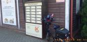 Przy bibliotecznym keszu.