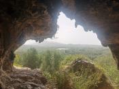 Widok z wnętrza jaskini