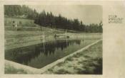 Basen kąpielowy pod szczytem Magury pod koniec lat 30-tych