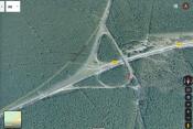 Mapa węzła Rzęśnica przed przebudową
