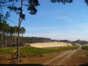 Panorama odkrywki z daleka