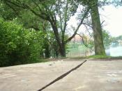 Widok ze stolika na rejon skrzynki