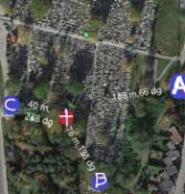 Mapka z punktami orientacyjnymi