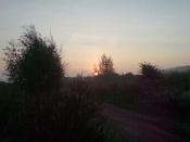 Wschód słońca nad hotelem