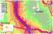 Fragment mapy akustycznej Gdańska