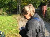 Mroofka podczas wpisu