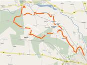 mapa trasy rowerowej