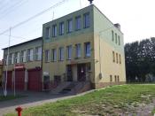 budynek OSP na terenie kirkutu