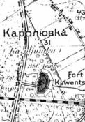 Fort Kawęczyn - mapa