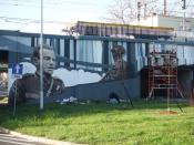 powstający mural