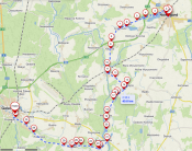  Mapa odcinka Nowogard-Goleniów 