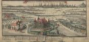 Widok Leśnicy na tle panoramy Wrocławia 1755