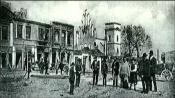 Rynek w Brzesku 1904 rok / po wielkim pożarze  w którym spłonęło ok. 300 domów
