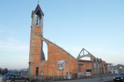 kościuł podczas budowy 2011