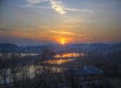 Widok na Balice ze wzgórza nad skrytką (HDR)