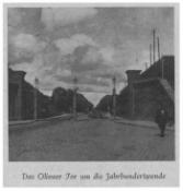 Brama Oliwska – widok w kierunku północnym, ok. 1895