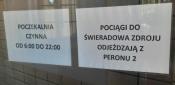 poczekalnia z lokalną informacją
