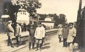 Paul von Hindenburg na stacji w Pszczynie (ok. 1914-1917) (fotopolska.eu)