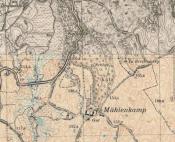 Mapa okolic Kępska z lat 30-tych XX wieku