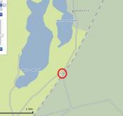 Obok skrzyżowania w czerwonym kółku można zostawić auto jak najbliżej (legalnie) - od strony Chojnic