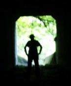 kowboy w tunelu :D