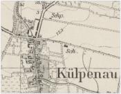 Kiełpin na starej mapie