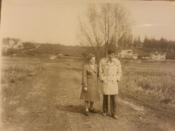 rodzice na grobli - widok na ulice Łąkową od Zielonych Wzgórz